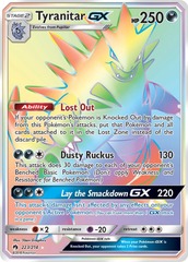 Tyranitar GX - 223/214 - Secret Rare